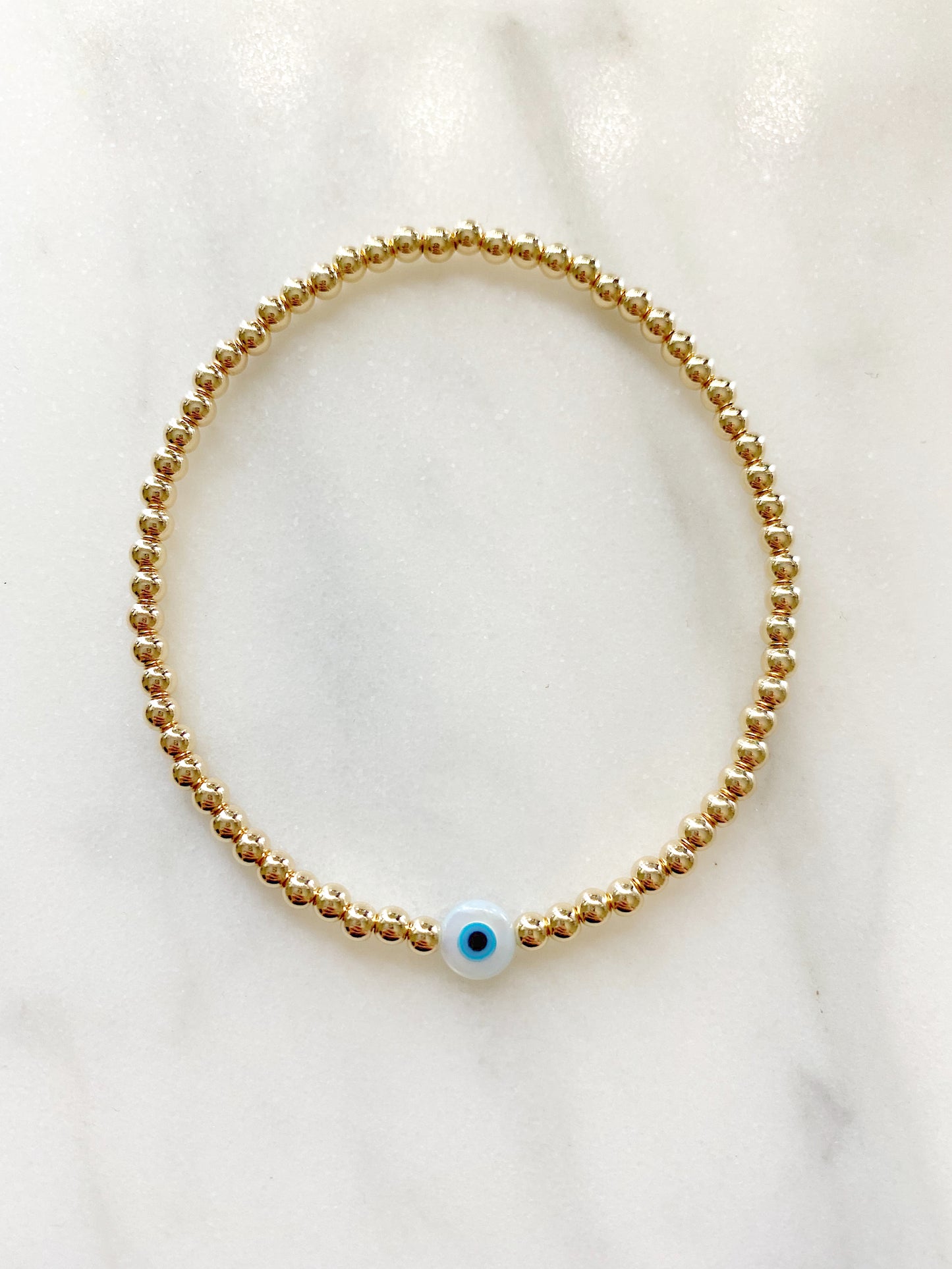 The Evil Eye Mother of Pearl Bracelet