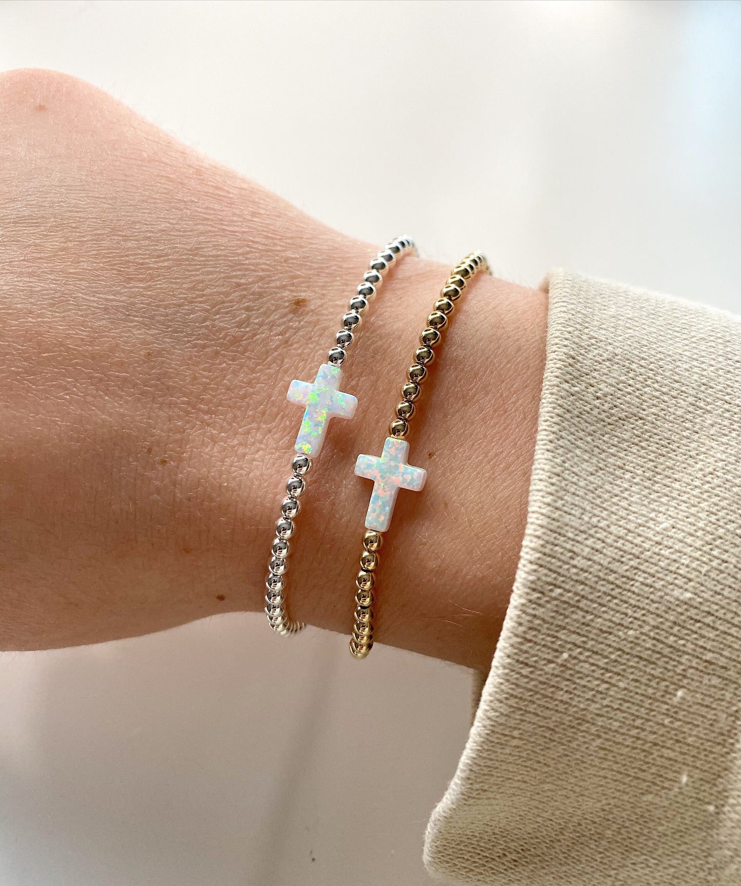 The Opal Cross Bracelet