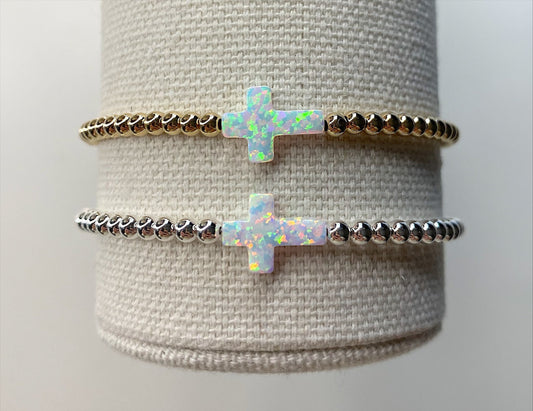 The Opal Cross Bracelet